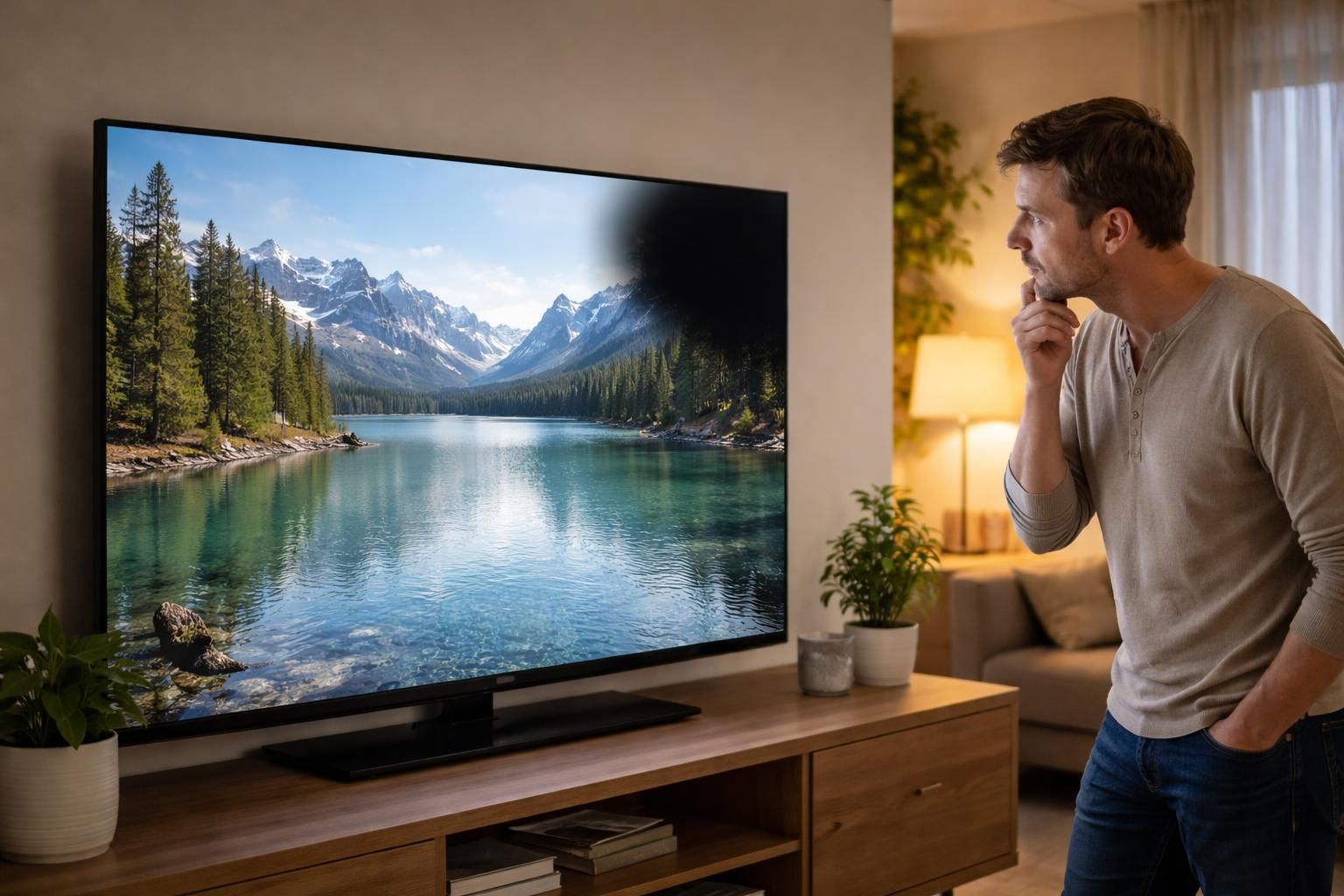 découvrez les causes de l'ombre noire sur votre écran télé et apprenez comment la corriger grâce à notre guide complet pour utilisateurs.