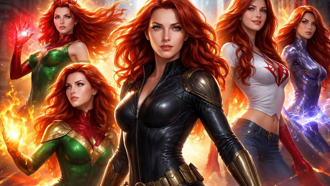 Les histoires inspirantes des personnages de femme rousse dans Marvel