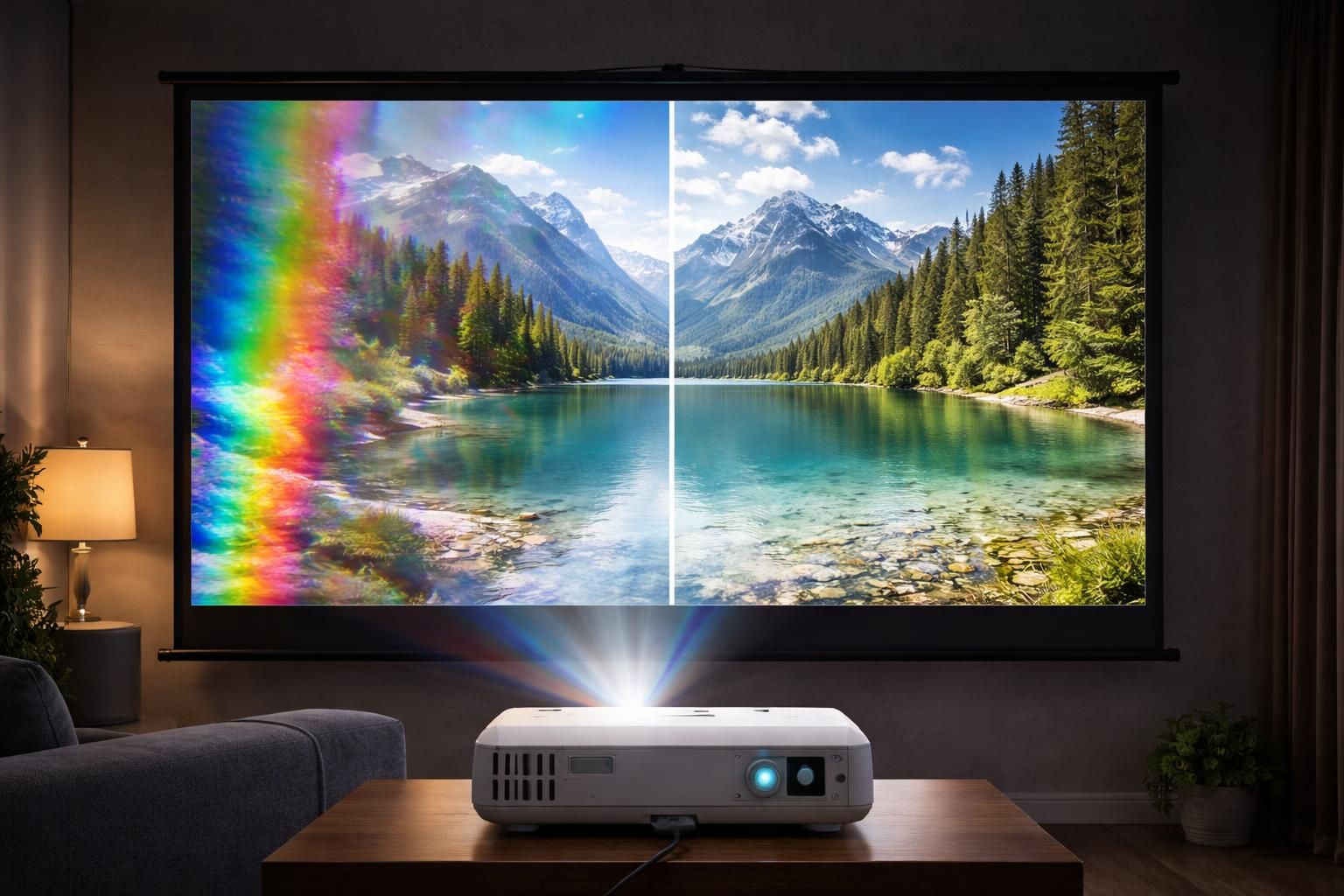 découvrez comment l'effet arc-en-ciel sur un vidéoprojecteur peut affecter la qualité de l'image, ses causes, et les solutions pour une expérience visuelle optimale.
